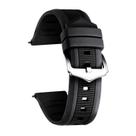 Pulseira de relógio BINLUN de substituição de borracha de silicone 12-28mm