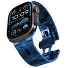 Pulseira de relógio CHANCHY em aço inoxidável para Apple Watch 49 mm azul