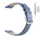 Pulseira de relógio EACHE Mist Blue Leather 18 mm para mulheres com fivela Pulseira de relógio EACHE Mist Blue Leather 18 mm para mulheres com fivela