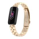 Pulseira de relógio FitTurn compatível com aço inoxidável Fitbit Luxe