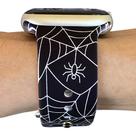 Pulseira de relógio FoxiBands Halloween Spider Web Silicone 45 mm a 38 mm