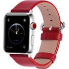 Pulseira de relógio Fullmosa Leather 49 mm 46 mm 45 mm 44 mm 42 mm vermelha