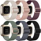Pulseira de relógio Haveda compatível com Fitbit Sense/Sense 2/Versa 4/Fitbit Versa 3 Nylon, pacote com 6