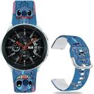 Pulseira de relógio Hepsun Stitch Art Soft Silicone para Samsung 40/44 mm