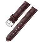 Pulseira de relógio iStrap Alligator Grain Calfskin 24 mm preta marrom