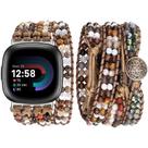 Pulseira de relógio JR.DM Boho Beaded Band feminina para Fitbit Versa 4/Versa 3/Sense 2/Sense Pulseira de relógio JR.DM Boho Beaded Band feminina para Fitbit Versa 4/Versa 3/Sense 2/Sense