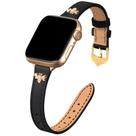 Pulseira de relógio JR.DM Slim Leather para Apple Watch 38-49 mm