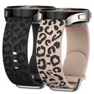 Pulseira de relógio Knossen Leopard gravada compatível com Samsung 40/44 mm
