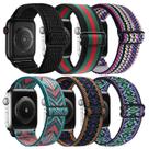 Pulseira de relógio LHXYUO com elástico ajustável de nylon para Apple Watch