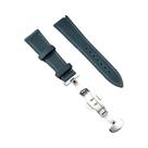 Pulseira De Relógio Masculina Em Couro Crazy Horse Com Fecho Borboleta De Liberação Rápida 18mm 20mm