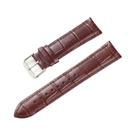 Pulseira De Relógio Masculina Em Couro Genuíno De Vaca 18mm-24mm Com Padrão Crocodilo Bambu Em Couro