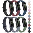 Pulseira de relógio Meliya, pacote com 6 unidades de silicone para Fitbit Inspire 3