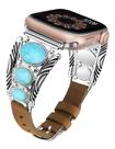 Pulseira de relógio Minyee Leather compatível com Apple Women Pulseira de relógio Minyee Leather compatível com Apple Women