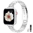 Pulseira de relógio MiOhHR Thin Metal compatível com Apple 38 mm a 42 mm