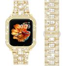 Pulseira de relógio Mosonio Bling 41 mm com caixa de metal para Apple Watch