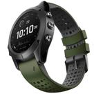 Pulseira de relógio NotoCity Fenix 6 Pro 22mm verde silicone