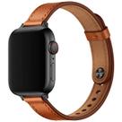 Pulseira de relógio OUHENG Slim em couro genuíno para Apple 42-49 mm Pulseira de relógio OUHENG Slim em couro genuíno para Apple 42-49 mm