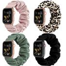 Pulseira de relógio Recoppa Scrunchie compatível com Apple 38-46 mm, pacote com 4
