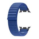 Pulseira de relógio Samsung Galaxy Watch 8 em tecido de nylon azul marinho S/M
