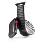 Pulseira de relógio Speidel Twist-O-Flex Expansion IP preta 42-45mm