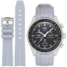 Pulseira de relógio Stanchev Soft Silicone 20mm para Omega X Swatch
