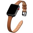 Pulseira de relógio STIROLL Slim Leather para Apple Watch 38-42mm