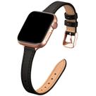 Pulseira de relógio STIROLL Slim Leather para Apple Watch 38-49 mm