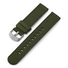 Pulseira de relógio Timex 20 mm, pulseira de tecido verde, fivela prateada