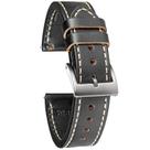 Pulseira de relógio torbollo Horween Leather 22mm para homens e mulheres