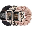 Pulseira de relógio TOYOUTHS Scrunchies compatível com tecido Apple, 3 peças