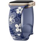 Pulseira de relógio Witzon Cute Floral Silicone para Apple 42 mm 41 mm