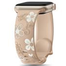 Pulseira de relógio Witzon Cute Flower Silicone para Apple 42 mm 41 mm