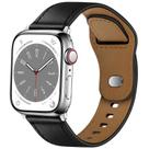 Pulseira de relógio WPPQTRV em couro compatível com Apple 42 mm/44 mm