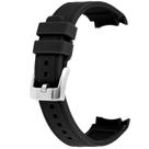 Pulseira de relógio YISIWERA Rubber Silicone 21mm com fivela preta