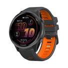 Pulseira De Silicone Bicolor De Liberação Rápida De 22mm Para Garmin Forerunner 570 47mm, 265, 255