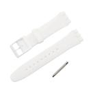 Pulseira De Silicone Colorida Para Substituição De Relógio Esportivo Swatch 16mm 17mm 19mm 20mm