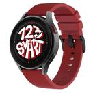 Pulseira de Silicone com Fecho Preto para Galaxy Watch 5 Watch5 Pro 40mm 44mm 45mm - Bordô