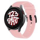 Pulseira de Silicone com Fecho Preto para Galaxy Watch 5 Watch5 Pro 40mm 44mm 45mm - Rosa Claro