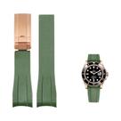 Pulseira De Silicone De 20mm Para Relógio Rolex DAYTONA SUBMARINER Yacht-Master GMT Explorer