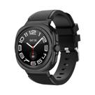 Pulseira De Silicone De 47mm Com Textura Listrada Confortável Para Samsung Galaxy Watch Ultra 2025