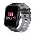 Pulseira de Silicone Esportiva compatível com Bip 3 A2172 / Bip / Bip U - Preto com Cinza