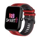 Pulseira de Silicone Esportiva compatível com Bip 3 A2172 / Bip / Bip U - Vermelho com Preto