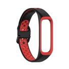 Pulseira de Silicone Esportiva Para Galaxy Fit2 r220 Preto com Vermelho