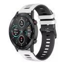 Pulseira De Silicone Esportiva Para GTR 2 / Gtr2e - Cor branco com preto