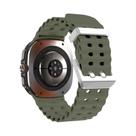 Pulseira De Silicone Esportiva Samsung Galaxy Watch Ultra 2025/7, Acessórios De Banda Marinha Em