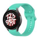 Pulseira de Silicone Exclusiva para Galaxy Watch 5 Watch5 Pro 40mm 44mm 45mm - Verde Água