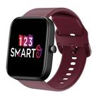Pulseira de Silicone Fecho Colorido compatível com Bip 3 A2172 / Bip / Bip Lite / Bip U - Vinho
