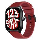 Pulseira de Silicone Fecho Preto compatível com GTS4 A2168 / GTS 4 Mini A2176 - Bordô