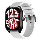 Pulseira de Silicone Fecho Preto compatível com GTS4 A2168 / GTS 4 Mini A2176 - Branco