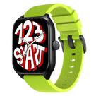 Pulseira de Silicone Fecho Preto compatível com GTS4 A2168 / GTS 4 Mini A2176 - Verde Limão